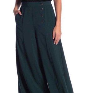 Elodie S Green Wide Leg Pants
